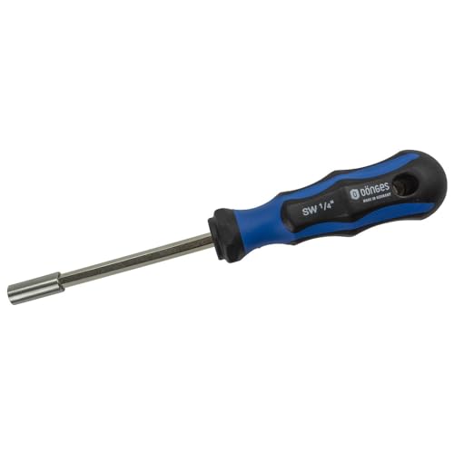 Dönges Bit-Handhalter mit Magnet, 1/4'-Antrieb, 2-K-Heft, 220 mm (Bithalter Bitshalter Magnetbithalter Magnethalter Universalhalter Bits-Handhalter) von Dönges