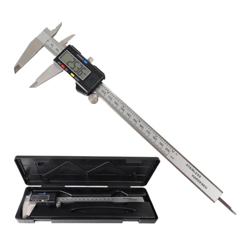 Dönges Digitaler Messschieber 200 mm | LCD Display, CE, Messbereich 0-200 mm | Edelstahl, 3-in-1 Innen-, Außen- & Tiefenmessung | Präzise & einfache Ablesung in mm/Inch | Digitale Schieblehre von Dönges