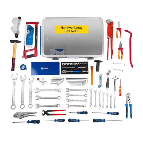 Dönges Handwerkzeugkasten DIN 14881-FWKa, komplett in Dönges Firebox (Werkzeugsatz Werkzeugkasten Handwerkzeug Werkzeugbox Werkzeugkiste) von Dönges