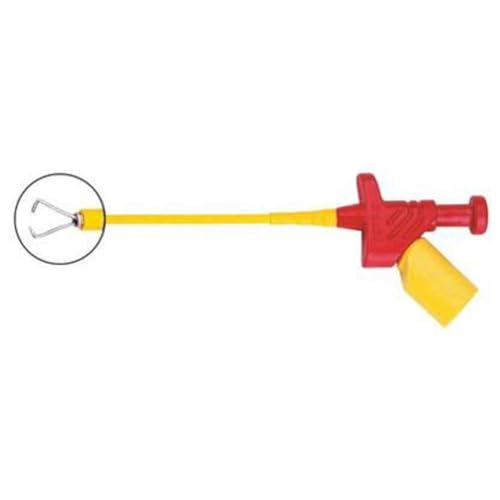 Dönges Klemmprüfspitze KLEPS 250, rot, 4 mm 973 528-101 (Sicherheitsstecktechnik Abgreifklemme Prüfspitze Krokodilklemme Prüfklemme) Spannung: max. 300 V/Strom: max. 4 A von Dönges