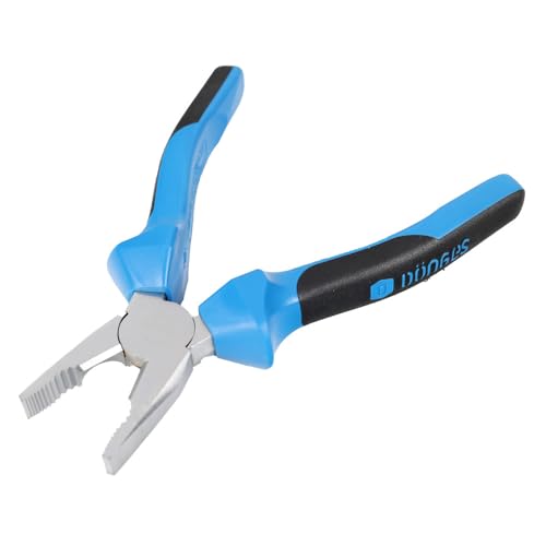Dönges Kombizange 180 mm | DIN ISO 5746 | Made in Germany | für weichen und harten Draht | Farbe: blau/schwarz | Seitenschneider von Dönges