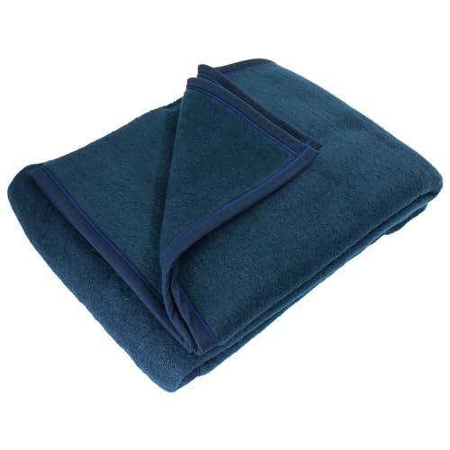 Dönges Mikrofaserdecke, 150 x 200 cm, dunkelblau (Wolldecke Decke Patientendecke Winterdecke Veloursdecke Wohndecke Klinikdecke) Material: 100% Polyester/Materialstärke: ca. 280 g/m² von Dönges