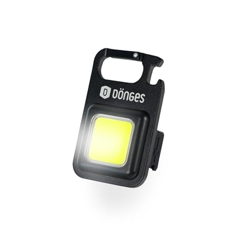 Dönges Multifunktionale COB LED Leuchte, Mini (Multifunktional LED Leuchte Einsatzleuchte Einsatzlicht Flaschenöffner Kapselheber Magnetleuchte Magnetlicht COB) Farbe: Schwarz von Dönges