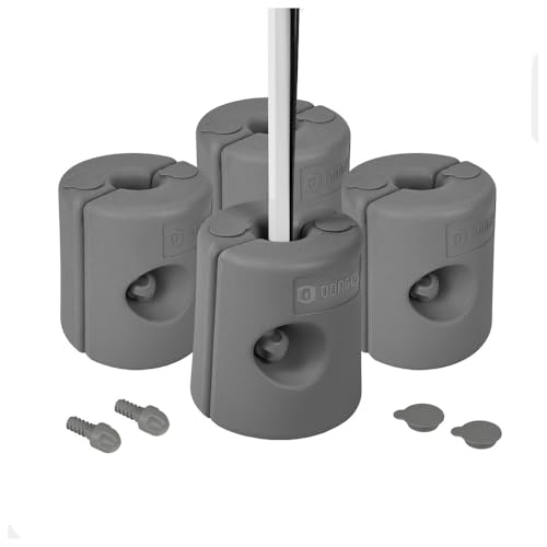 Dönges Pavillon Standfüße 4er-Set Anthrazit - Befüllbare Gewichte für sicheren Halt - Robuster Kunststoff I Wetterfest - Ideal für Zelte, Pavillons & Outdoor-Events von Dönges