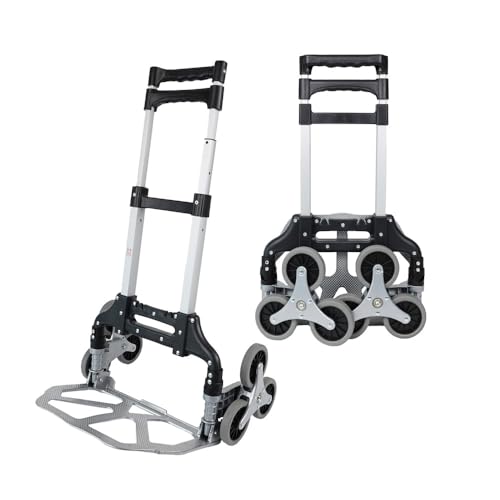 Dönges Treppensteiger Robuste Sackkarre mit maximaler Traglast von 75 kg | Sackkarre klappbar mit Expander Seil für sicheren Halt | Einfacher Transport auf Treppen und unebenen Flächen | Umzugshilfe Dönges Treppensteiger Robuste Sackkarre mit maximaler Traglast von 75 kg | Sackkarre klappbar mit Expander Seil für sicheren Halt | Einfacher Transport auf Treppen und unebenen Flächen | Umzugshilfe von Dönges