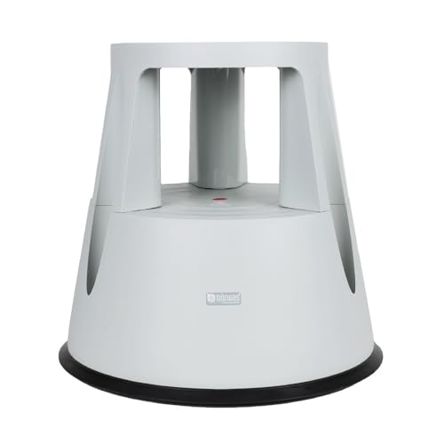 Dönges Tritthocker aus Kunststoff | Stabiler Hocker mit einer Tragkraft von 150 kg | Elefantenfuß Rollhocker |TÜV geprüft, Drehhocker | Rutschfest | 42,5 cm Höhe | Ideal für Haushalt und Büro von Dönges