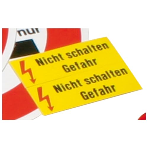 Dönges Warnschild, selbstklebend, 'Nicht schalten Gefahr', 70 x 25 mm (Sonderschild) von Dönges
