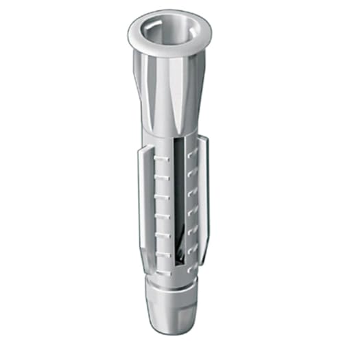 allfa Allzweckdübel mit Kragen, 5 x 32 mm 22000-5 (Allrounddübel Dübel Gasbetondübel Gipsdübel Gipskartondübel Mehrzweckdübel Porenbeton-Dübel Spreizdübel Standardbefestigung) (Pack à 100 Stück) von Dönges