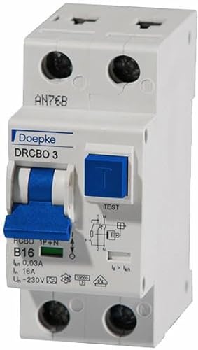 Doepke FI/LS-Kombination DRCBO3 C16/0,03/1N-A Kombination FI-Schalter/Leitungsschutzschalter 4014712220744 von DOEPKE