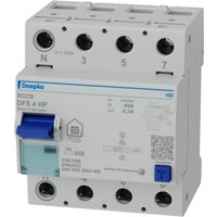 Doepke FI-Schutzschalter 4p, 40A, 0.3A, TypB+ DFS4 040-4/0,30-HP - 09136805 von Doepke