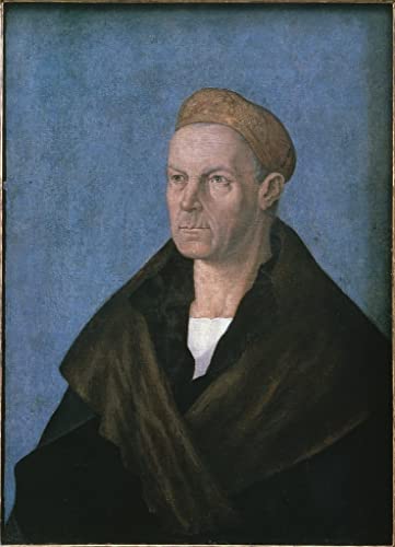 DOeraa Hochwertiges Leinwanddruck Leinwand Wandbild Kunstdruck Berühmt Jakob Fugger der Reiche von Albrecht Dürer für Flurdekoration 60x90cm von DoerAa