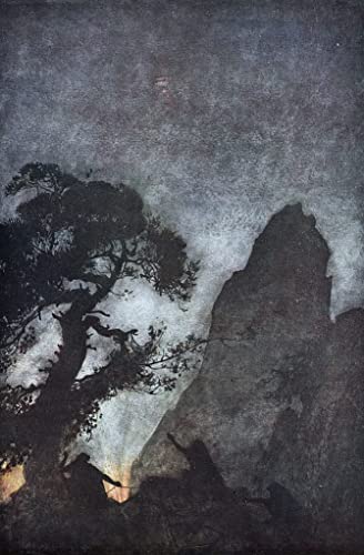 Hochwertiges Leinwanddruck Leinwand Wandbild Kunstdruck Berühmt Die drei Nornen von Arthur Rackham für Flurdekoration 60x90cm von DoerAa