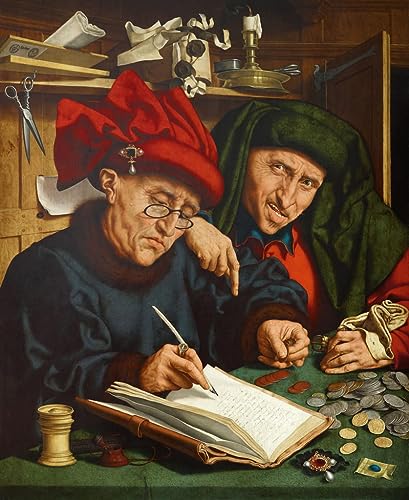 Leinwanddruck Und Poster Wand-Kunst Bild Reproduktion Steuereintreiber Gemälde von Quentin Massys oder Metsys für Wohnkultur 60x90cm von DoerAa