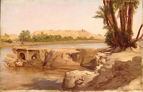 Leinwanddruck Und Poster Wand-Kunst Bild Reproduktion am Nil von Frederic Leighton für Wohnkultur 60x90cm von DoerAa