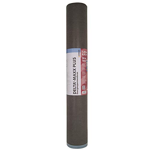 Dörken Delta Maxx Plus 75qm Unterspannbahn 1x diffusionsoffene selbstklebende Unterdeckbahn für Steil-Dach von DÖRKEN