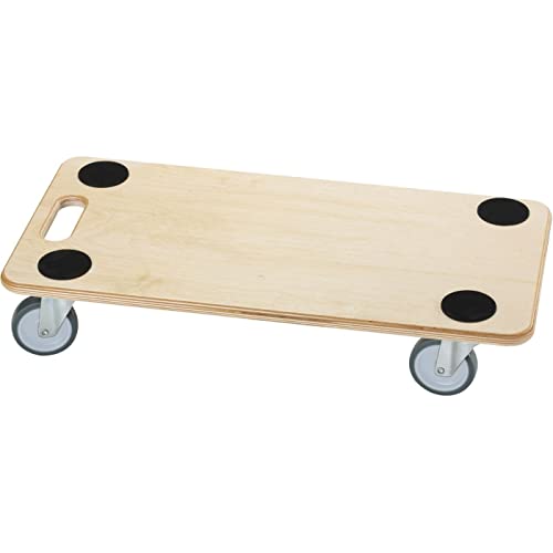 Dörner + Helmer Transportroller Stabil-Soft, 590mm x 290mm x 120mm, 200kg Tragkraft, Gummiräder, für Kisten und Möbel von Dörner + Helmer