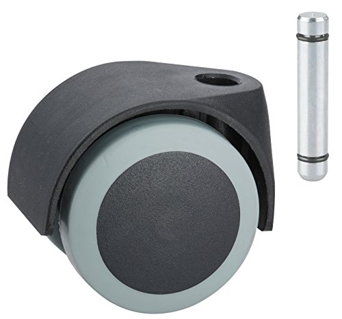 Dörner + Helmer 763150 Doppelrolle mit Befestigung, Schwarz von Dörner + Helmer