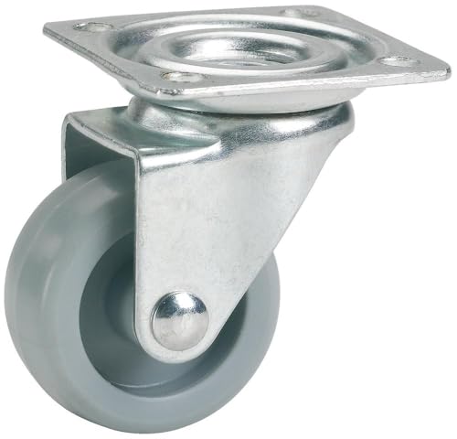 Dörner + Helmer Möbel-Lenkrolle, 25mm x 15mm, Kunststoffrad, 15kg Tragkraft, 40mm x 40mm Platte, ohne Bremse Dörner + Helmer Möbel-Lenkrolle, 25mm x 15mm, Kunststoffrad, 15kg Tragkraft, 40mm x 40mm Platte, ohne Bremse von Dörner + Helmer