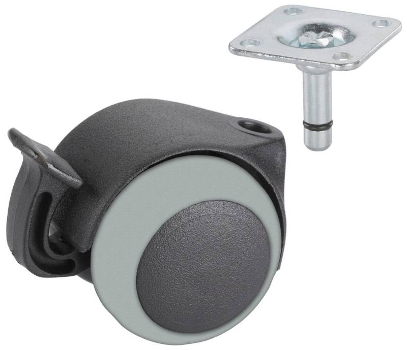 Dörner + Helmer Doppelrolle Doppelrolle mit Radfeststeller Ø 50 mm für von Dörner + Helmer