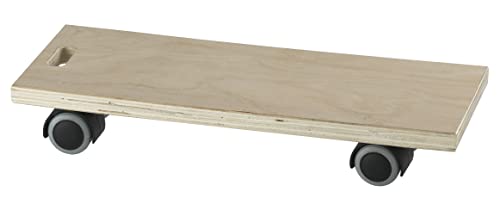 Dörner + Helmer Transportroller Multi, 395mm x 145mm x 70mm, 80kg Tragkraft, Doppelrollen, für Kisten und Möbel von Dörner + Helmer