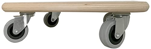 Dörner + Helmer Transportroller Stabil Soft-Mini, 290mm x 290mm x 85mm, 200 kg Tragkraft, Gummiräder, für Kisten von Dörner + Helmer