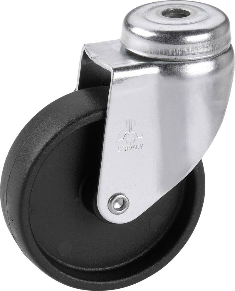 Apparate-Lenkrolle 75 x 24 mm für unempfindliche Böden Tragkr. 60 kg von Dörner & Helmer
