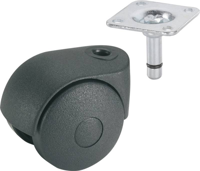 Doppelrolle Ø 40 mm für normale Böden Tragkr. 20 kg von Dörner & Helmer