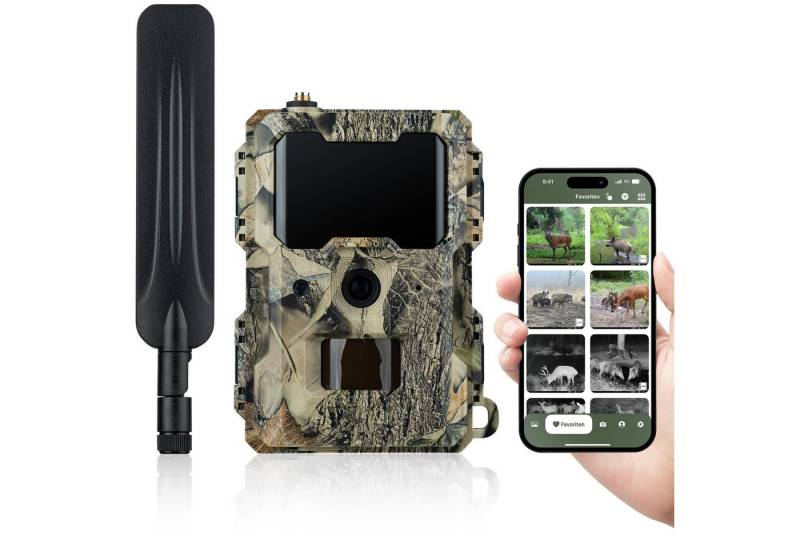 Dörr Wildkamera DÖRR Cloud Mini 4G/LTE Überwachungskamera, Simlockfrei, 12MP, Full HD (Außenbereich, Innenbereich, DÖRR App für iOS, Android & Web, 4G Bild-& Videoversand, Infrarotblitz) von Dörr