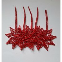 5 Sterne Gehäkelt Weihnachtsdeko Rot-Silber Häkelsterne Baumschmuck Häkeln Weihnachten 5 Sterne Gehäkelt Weihnachtsdeko Rot-Silber Häkelsterne Baumschmuck Häkeln Weihnachten von DoertesMasche
