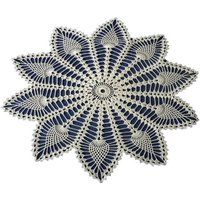 Häkeldecke Decke 50cm Weiß Zierdeckchen Gehäkelt Crochet Cotton Tischdecke von DoertesMasche