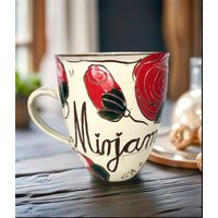 Personalisierte Keramiktasse Namenstasse von DoertheRiesKeramik