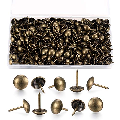 200 Stück Polsternägel, Ziernägel antik Bronze, Möbel Heftzwecken, Reisszwecken mit Kunststoff Aufbewahrungsbox (11 * 17 mm) von Does not apply