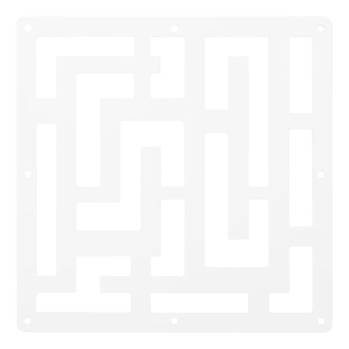 Dofanqing 12 Hängende Raumteiler Raumteiler Raumtrenner Trennwand weiß je 29 x 29 x 0,5 cm modernes Design für Wohnzimmer Schlafzimmer Büro lichtdurchlässig (Labyrinth) von Dofanqing