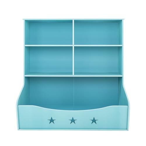 Dofanqing Kinderbücherregal Kinderregal Kinderzimmer Trofast Regal hellblau 4 Fächer Maße 79x36,5x82,5 cm für Kinderzimmer Kindergarten oder Spielzimmer Dofanqing Kinderbücherregal Kinderregal Kinderzimmer Trofast Regal hellblau 4 Fächer Maße 79x36,5x82,5 cm für Kinderzimmer Kindergarten oder Spielzimmer von Dofanqing