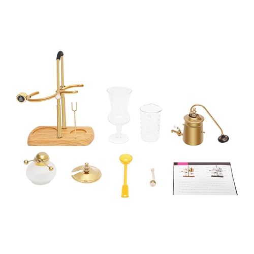 Siphon-Kaffeemaschine, goldfarben, 400 ml, Filterkaffeemaschine, Siphon-Prinzip, feine Filtration, inklusive Zubehör – geeignet für Küche, Café, Dekoration, Handwerk Siphon-Kaffeemaschine, goldfarben, 400 ml, Filterkaffeemaschine, Siphon-Prinzip, feine Filtration, inklusive Zubehör – geeignet für Küche, Café, Dekoration, Handwerk von Dofanqing