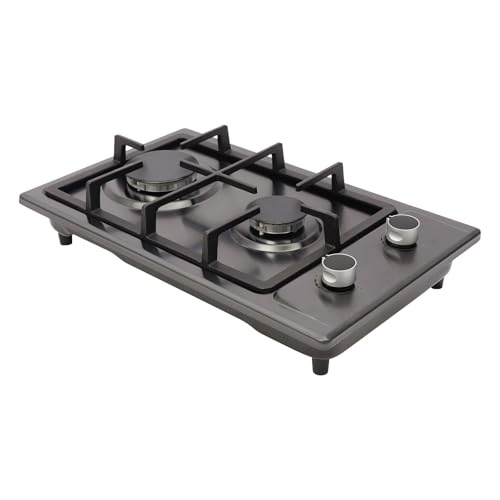 Tragbarer Gaskocher 51 x 31 x 10 cm Verbrennungsleistung 3 KW + 1,75 KW 2 Brenner impulsgesteuerte Zündung geeignet für Outdoor-Aktivitäten wie Camping und Picknick von Dofanqing