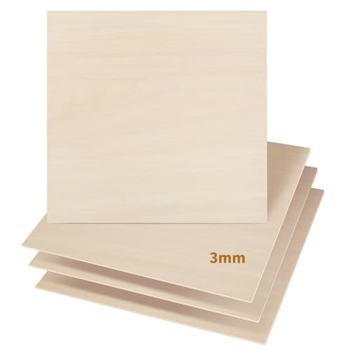 Dofiki 25 Stück 3mm Sperrholz Linde Blatt 300x300x3mm Handwerk Sperrholz für Laserschneiden Lasergravur Holz Brennen Bau Modell, 3mm Bass Holz Blatt Dofiki 25 Stück 3mm Sperrholz Linde Blatt 300x300x3mm Handwerk Sperrholz für Laserschneiden Lasergravur Holz Brennen Bau Modell, 3mm Bass Holz Blatt von Dofiki