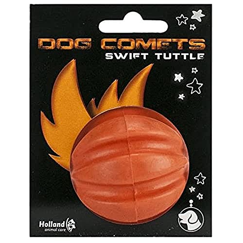 Dog Comets Ball Swift Tuttle Hundespielzeug - Langlebiges Hundespielzeug - Naturkautschuk - Orange - Ø6 cm von Dog Comets