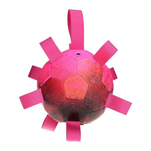 Dog Comets Hypernova - Hundespielzeug - Hundeball mit Nylonschlaufen - Schwimmend - Rosa - Ø 15 cm von Dog Comets