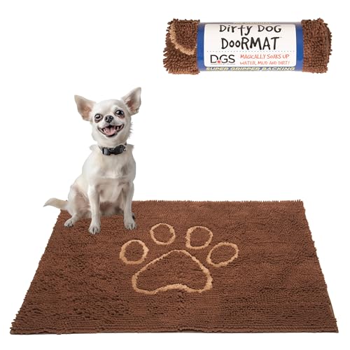 Dog Gone Smart Dirty Dog Fußmatte, Mikrofaser, super saugfähig, maschinenwaschbar, mit Rutschfester Unterseite, klein, Mokka-Braun Dog Gone Smart Dirty Dog Fußmatte, Mikrofaser, super saugfähig, maschinenwaschbar, mit Rutschfester Unterseite, klein, Mokka-Braun von Dog Gone Smart