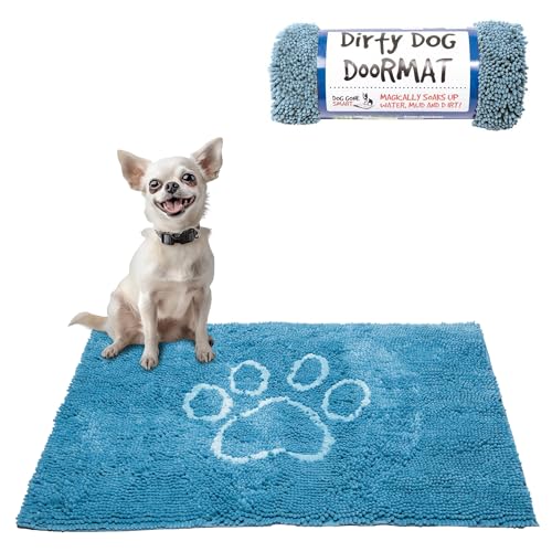 Dog Gone Smart Dirty Dog Mikrofaser-Fußmatte, super saugfähig, maschinenwaschbar mit Rutschfester Unterseite, klein, Aqua Dog Gone Smart Dirty Dog Mikrofaser-Fußmatte, super saugfähig, maschinenwaschbar mit Rutschfester Unterseite, klein, Aqua von Dog Gone Smart