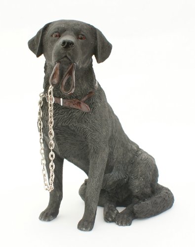 Hundefigur für Dekoration "Schwarzer Labrador, sitzend", Sammelfigur aus der Walkies-Serie von Leonardo Hundefigur für Dekoration "Schwarzer Labrador, sitzend", Sammelfigur aus der Walkies-Serie von Leonardo von Lesser & Pavey