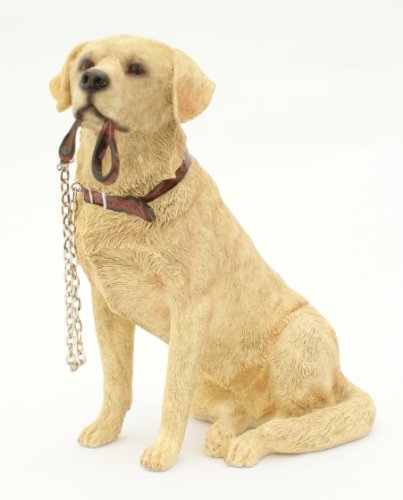 The Leonardo Collection Dekofigur sitzender Goldener Labrador, aus der Walkies-Reihe, zum Sammeln von Dog Ornaments