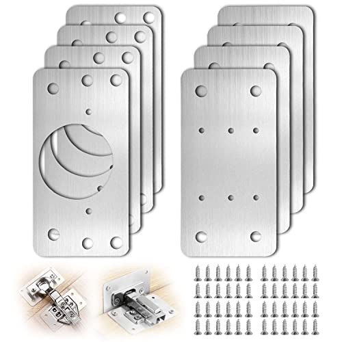 Scharnier Reparaturset Schanierreperaturplatte Scharnier Reparaturplatte für Schränke Edelstahl Schrank Scharnier Reparaturplatte mit Schrauben für Holzmöbel Schranktür Möbel Schrankscharnier 8 Stück Scharnier Reparaturset Schanierreperaturplatte Scharnier Reparaturplatte für Schränke Edelstahl Schrank Scharnier Reparaturplatte mit Schrauben für Holzmöbel Schranktür Möbel Schrankscharnier 8 Stück von Dog's Booty