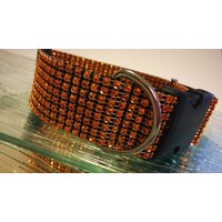 Funkelndes Imitat Strass Bling Hundehalsband. Kupfer, Halloween, Neues Haustier Geschenk Für Eine Große Hunderasse. Elegant, Diamantiert, 5 cm von DogFabulousBling