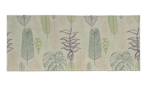 Doge Milano Küchenläufer, 100% Made in Italy, Schmutzabweisender Teppich mit Digitaldruck, Rutschfester und waschbarer Läufer, Modell Elva, cm 240x75 von Doge Milano