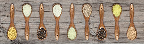 Doge Milano Küchenläufer, 100% Made in Italy, Schmutzabweisender Teppich mit Digitaldruck, Rutschfester und waschbarer Läufer, Modell Erieau, cm 220x52 von Doge Milano