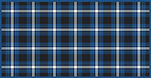 Doge Milano Küchenläufer, 100% Made in Italy, Schmutzabweisender Teppich mit Digitaldruck, Rutschfester und waschbarer Läufer, Modell Tartan - Dania, cm 100x52 von Doge Milano