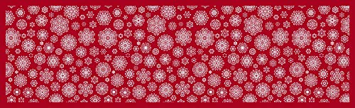 Doge Milano Küchenläufer, 100% Made in Italy, Schmutzabweisender Teppich mit Digitaldruck, Rutschfester und waschbarer Läufer, Weihnachtsmodell - Charissa, cm 180x52 von Doge Milano