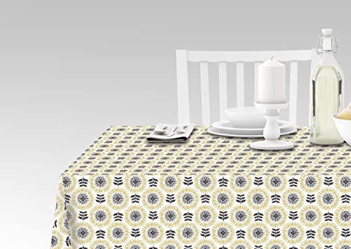 Doge Milano Tischdecke mit Digitaldruck, 100% Made in Italy Rutschfeste Tischdecke für Esszimmer, waschbar und schmutzabweisend, Ladenmodell, cm 180x140 Doge Milano Tischdecke mit Digitaldruck, 100% Made in Italy Rutschfeste Tischdecke für Esszimmer, waschbar und schmutzabweisend, Ladenmodell, cm 180x140 von Doge Milano